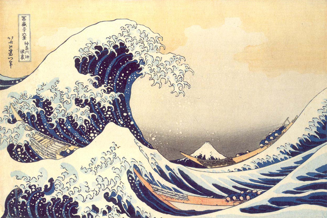 La Vague, Hokusai